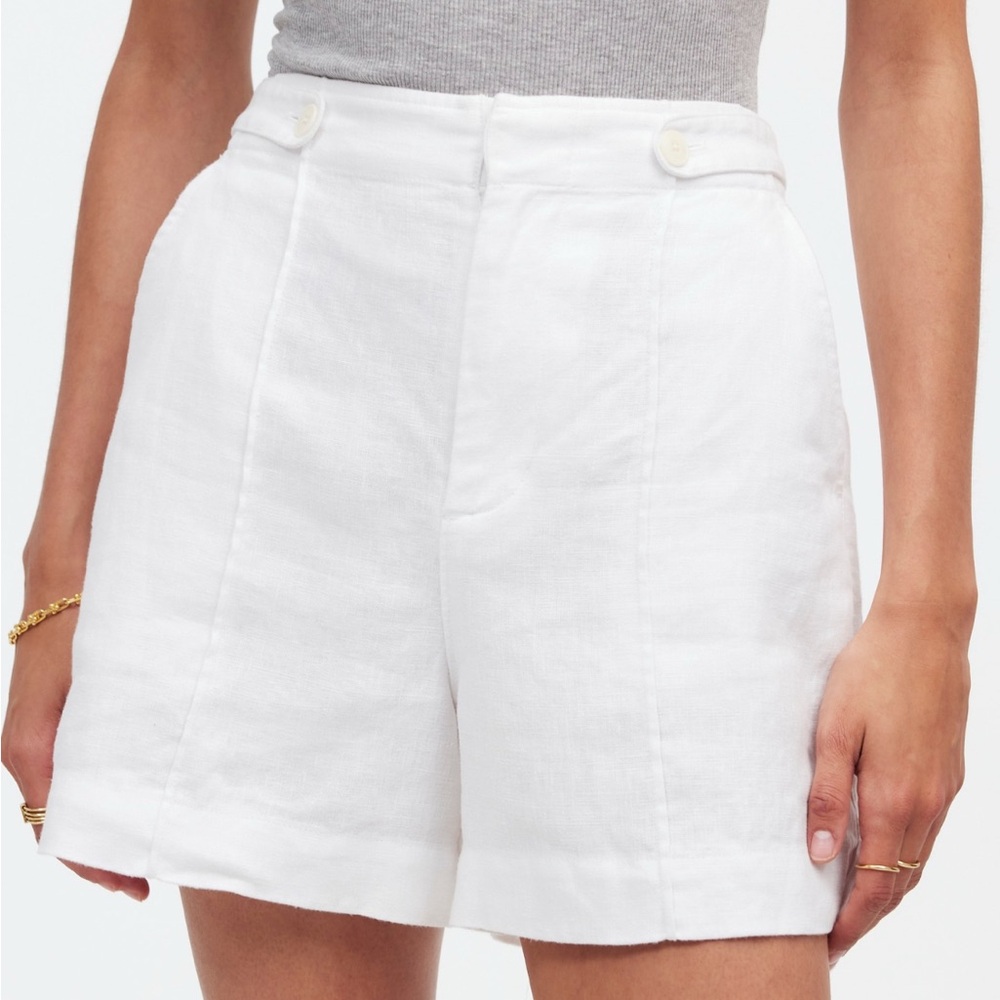 Madewell High Waist White Shorts